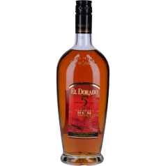 Bouteille El Dorado 5 ans Rum, Bouteille 70cl, Distillerie Demerara