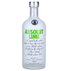 Bouteille Absolut Vodka Lime, Bouteille 70cl